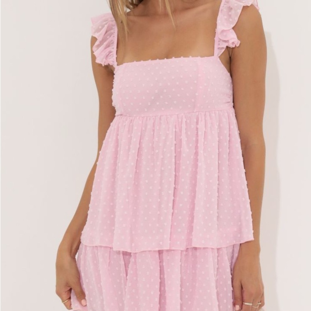 Pink Ruffle Dress